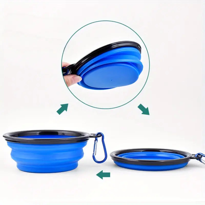 Foldable Silicone Pet Feed Bowl