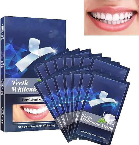Teeth Whitening Strips– Dentist-Approved, Removes Coffee, Tea & Smoking Stains, Safe for Sensitive Teeth (14 PCS / 7 Pairs)