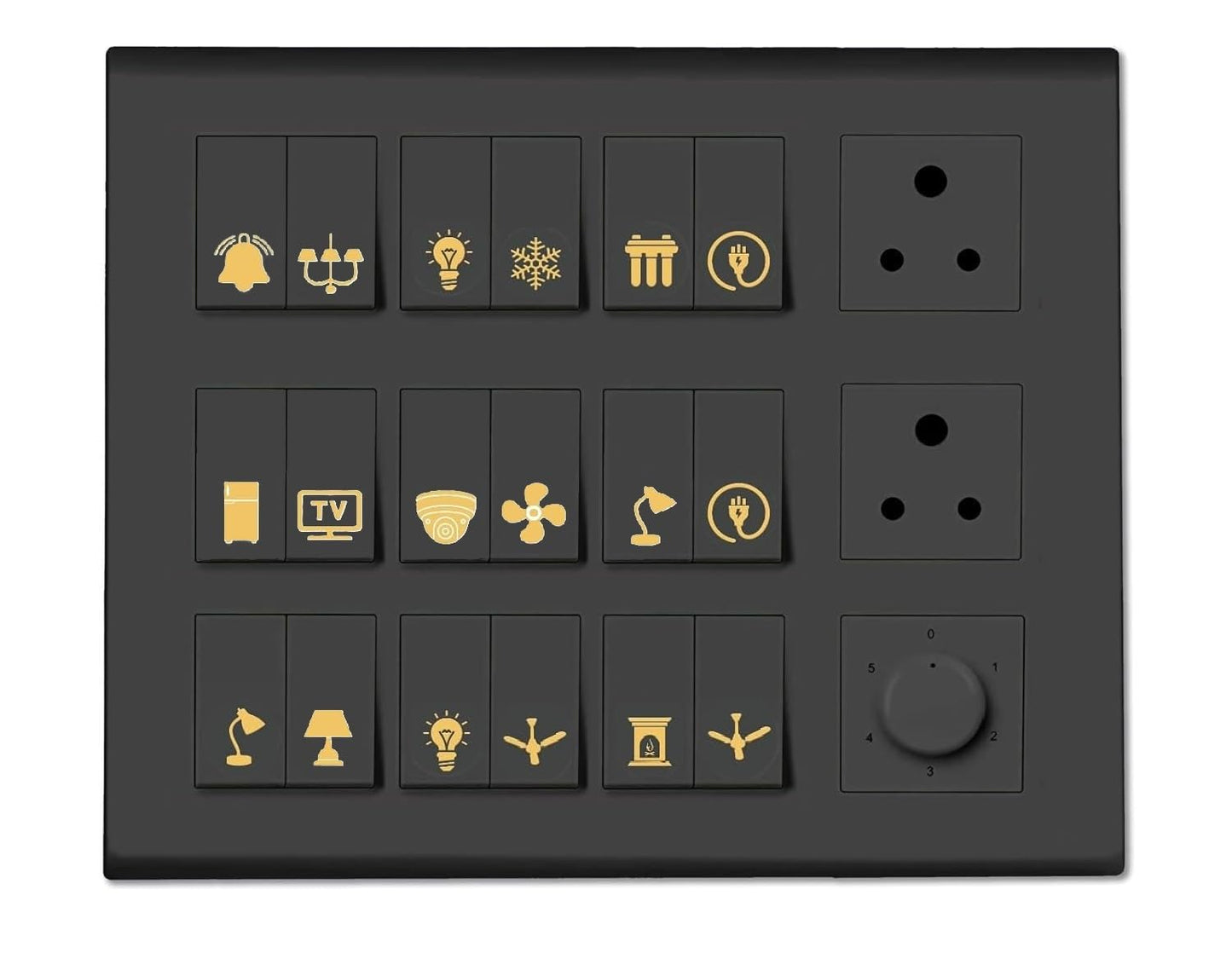 Gold Switch Stickers