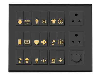 Gold Switch Stickers