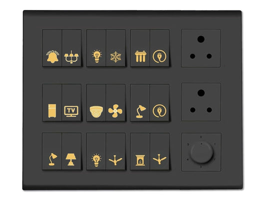Gold Switch Stickers