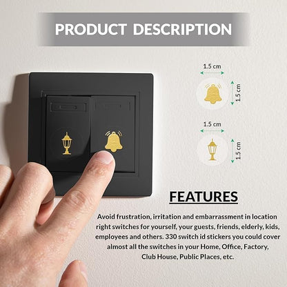 Gold Switch Stickers