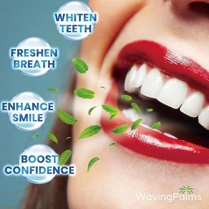 Teeth Whitening Strips– Dentist-Approved, Removes Coffee, Tea & Smoking Stains, Safe for Sensitive Teeth (14 PCS / 7 Pairs)