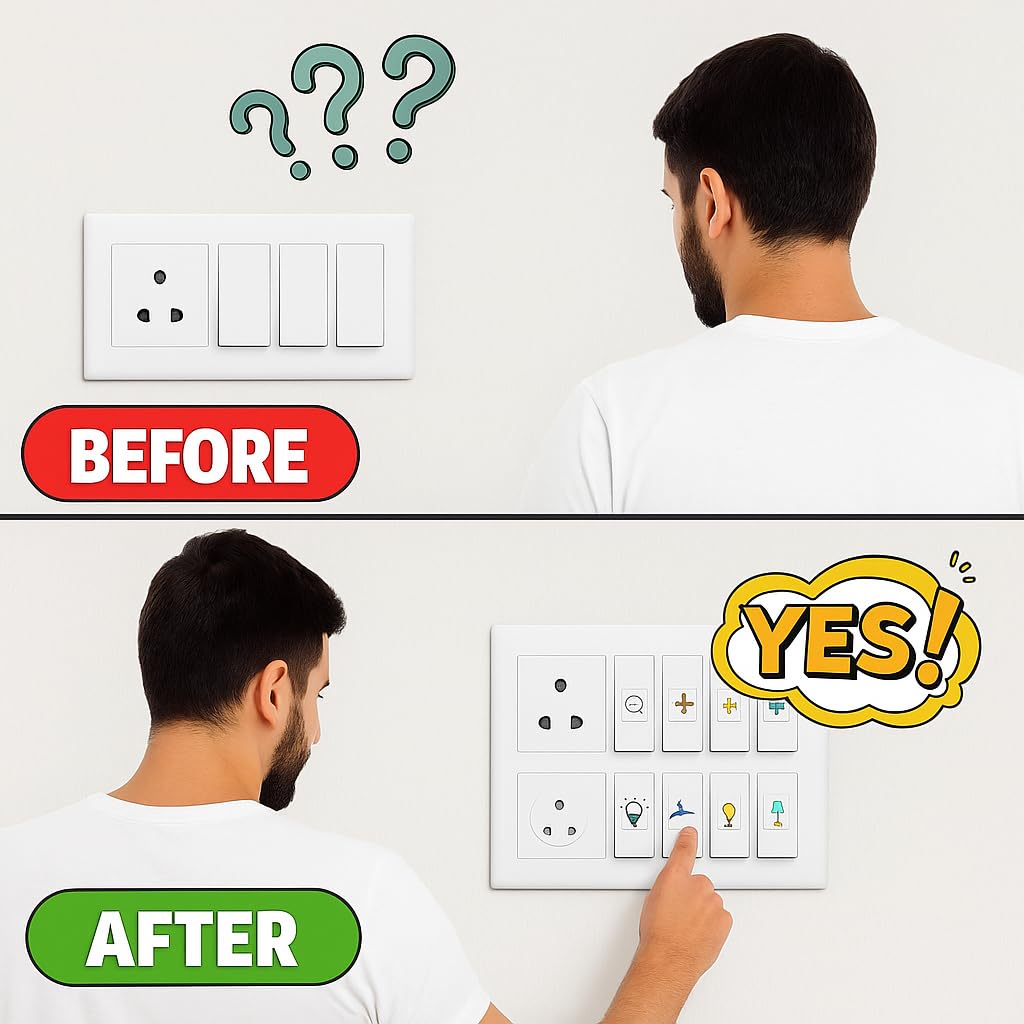 Gold Switch Stickers