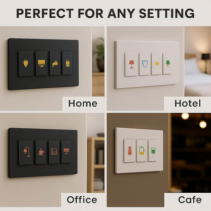 Gold Switch Stickers