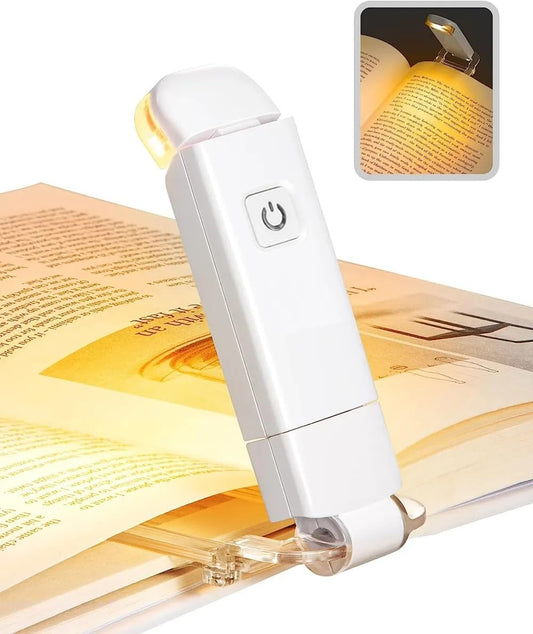 Usb Rechargeable Book Reading Light With Brightness Adjustable For Eye-Protection