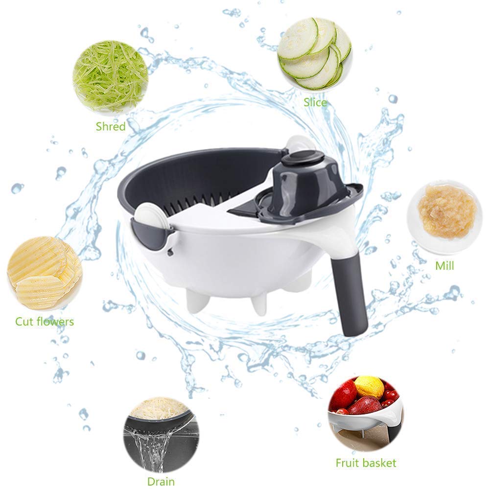 7-in-1 Multi-Function Vegetable Cutter & Strainer
