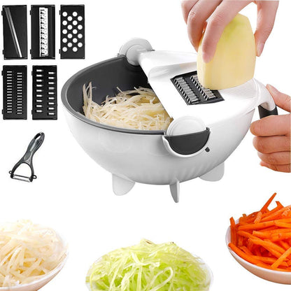 7-in-1 Multi-Function Vegetable Cutter & Strainer