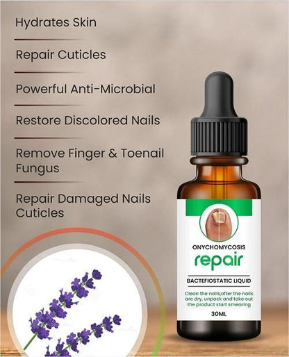 Nail serum for nail repair, fungal infection, anti-infective removal, 100% Natural(Buy 1 Get 1 Free For Today)
