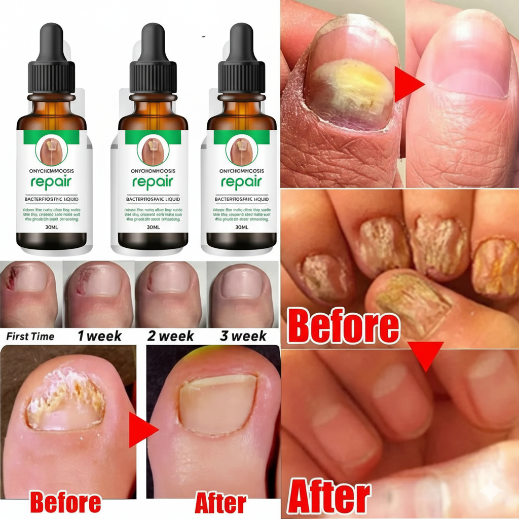 Nail serum for nail repair, fungal infection, anti-infective removal, 100% Natural(Buy 1 Get 1 Free For Today)