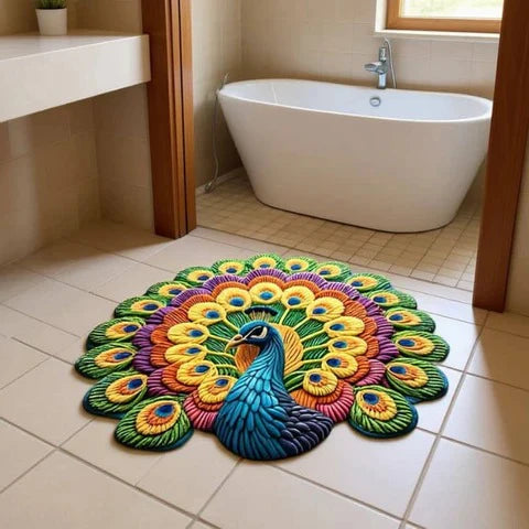 Non-Slip Peacock Mat (Pack of 2)