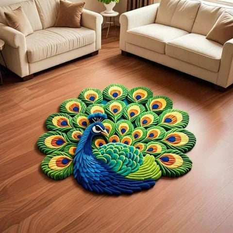 Non-Slip Peacock Mat (Pack of 2)