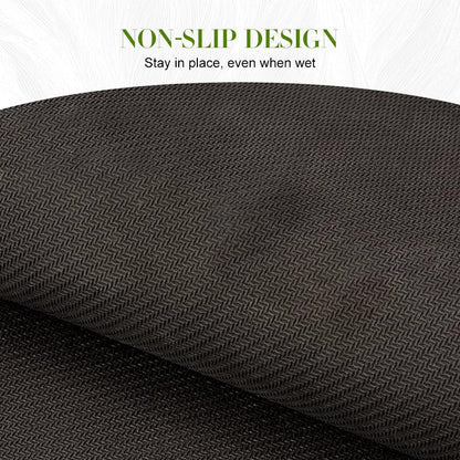 Non-Slip Peacock Mat (Pack of 2)